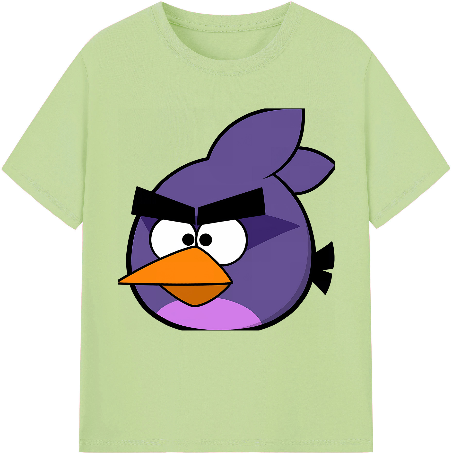 （画像用） Angry Birds アングリーバード 綿100％半袖Tシャツ（フロントプリント）